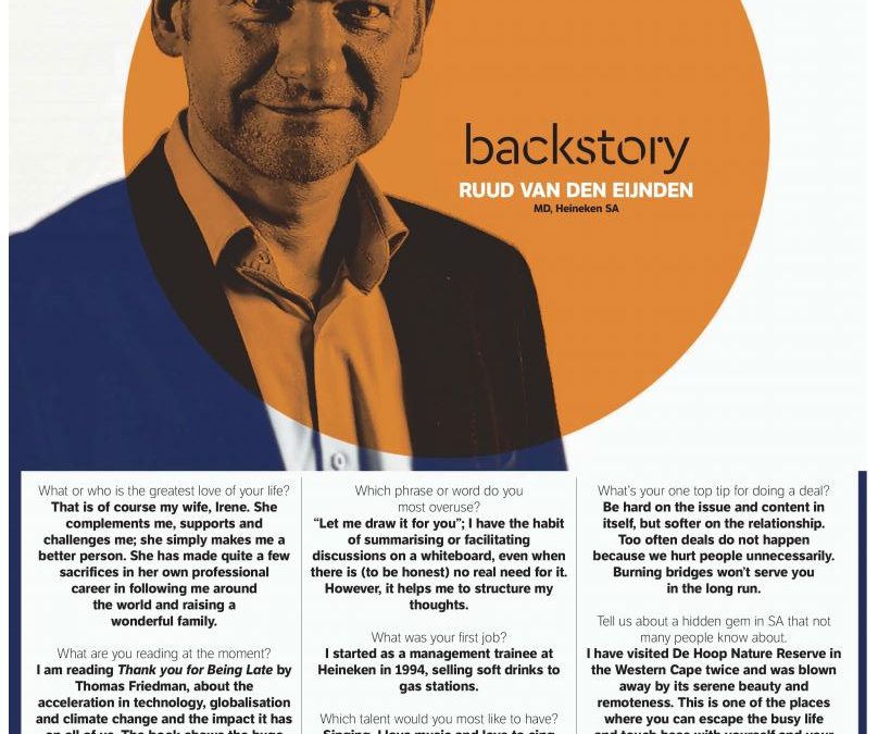 RUUD VAN DEN EIJNDEN (MD, Heineken SA) – #DiscoverDeHoop
